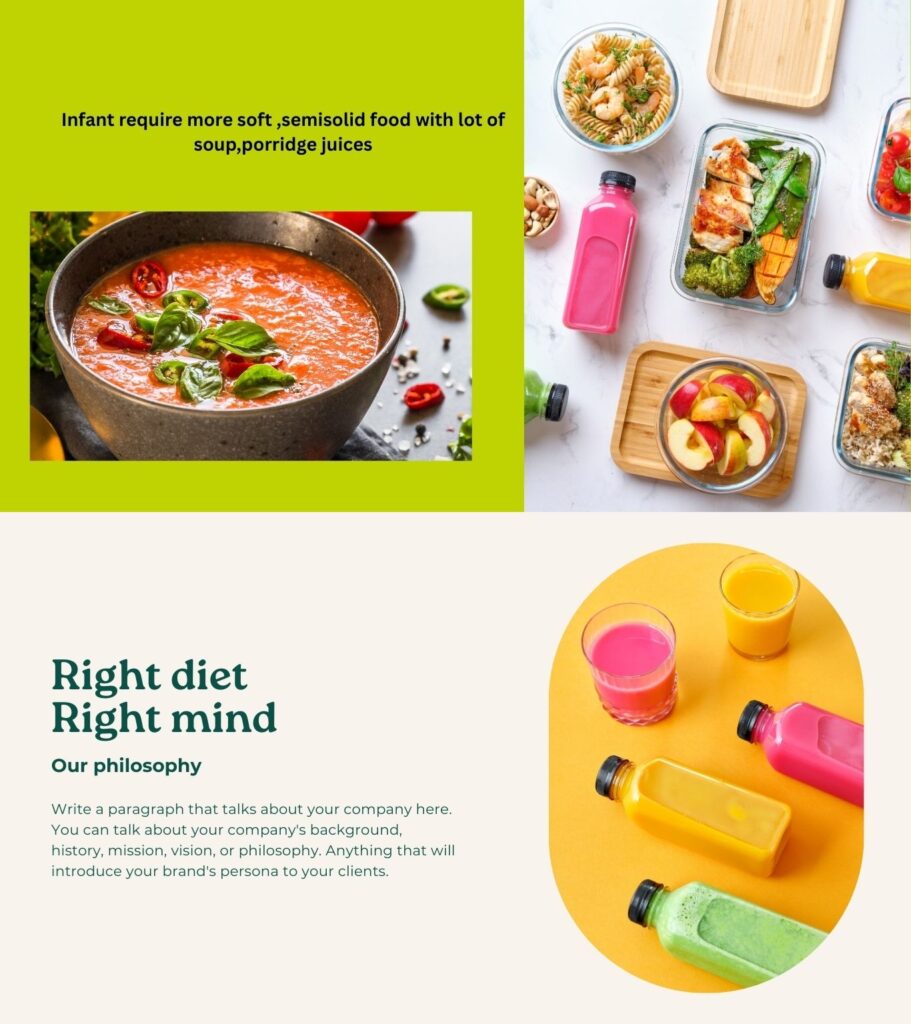 Pediatric Nutrition: Building Healthy Foundations for Children infant require more soft ,semisolid food with lot of soup,porridge juices